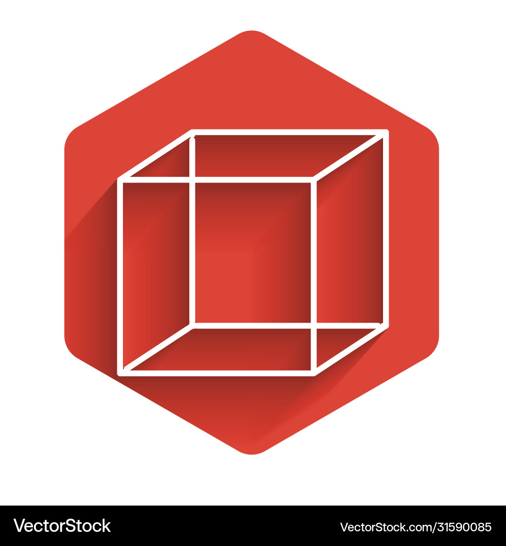 White line function mathematical symbol icon Vector Image