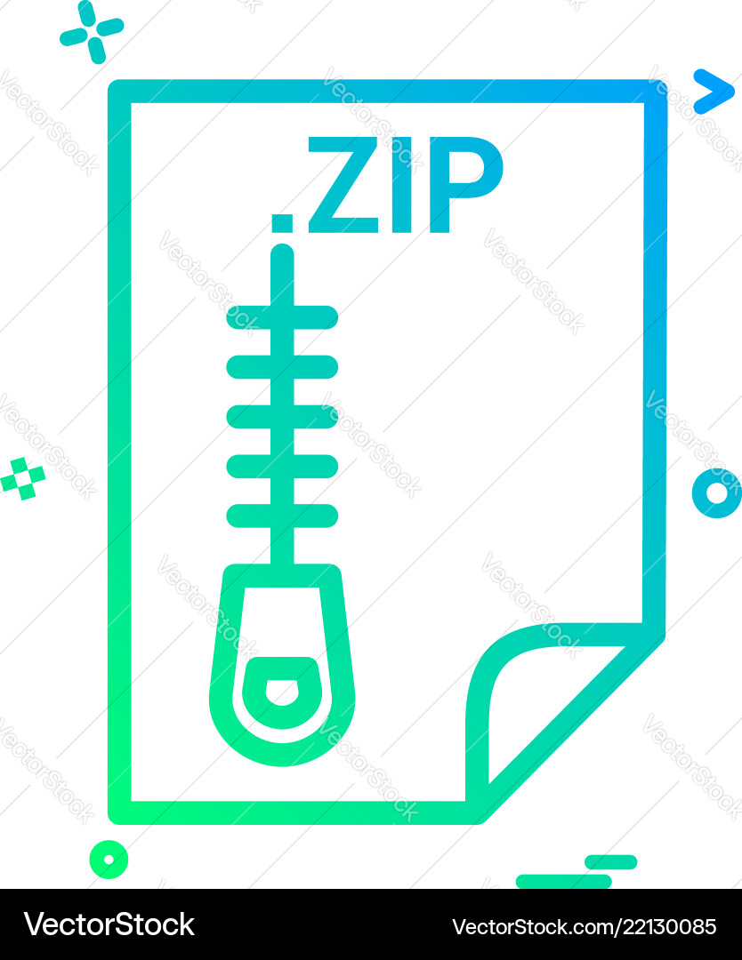 Zip application download file files format icon Zip application download file files format icon vector image