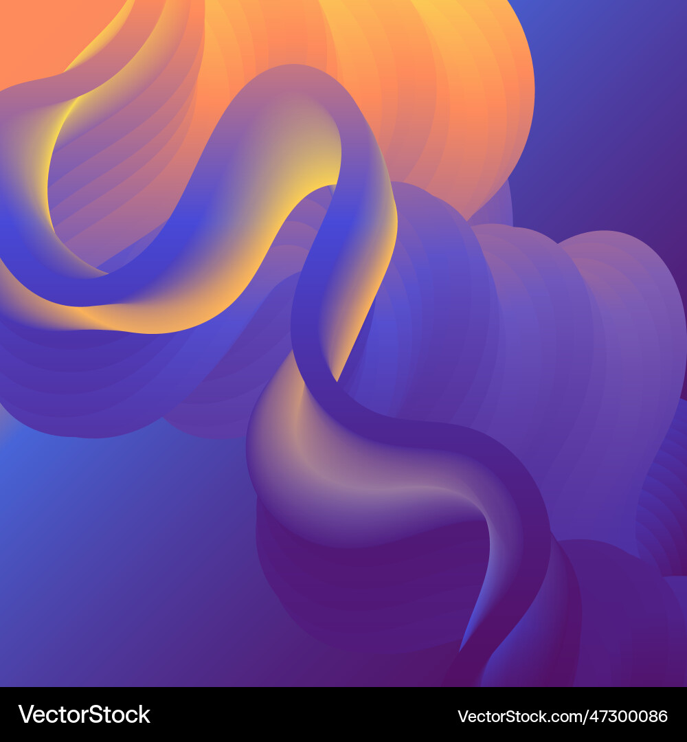 3d wave abstract pattern colorful 3d wave abstract pattern colorful vector image