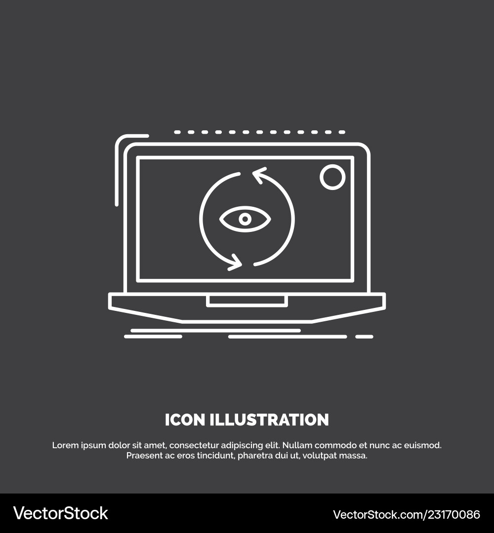 App application new software update icon line App application new software update icon line vector image