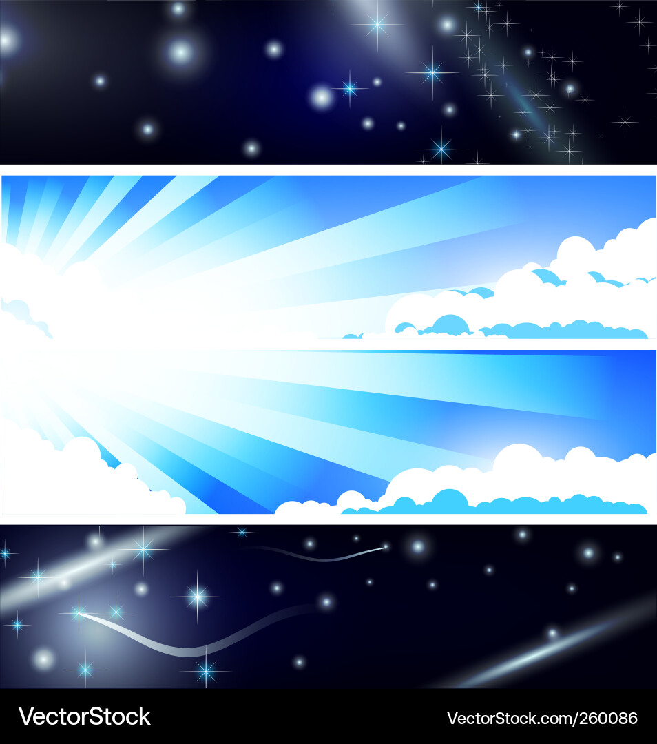 Banner collection Vector Image