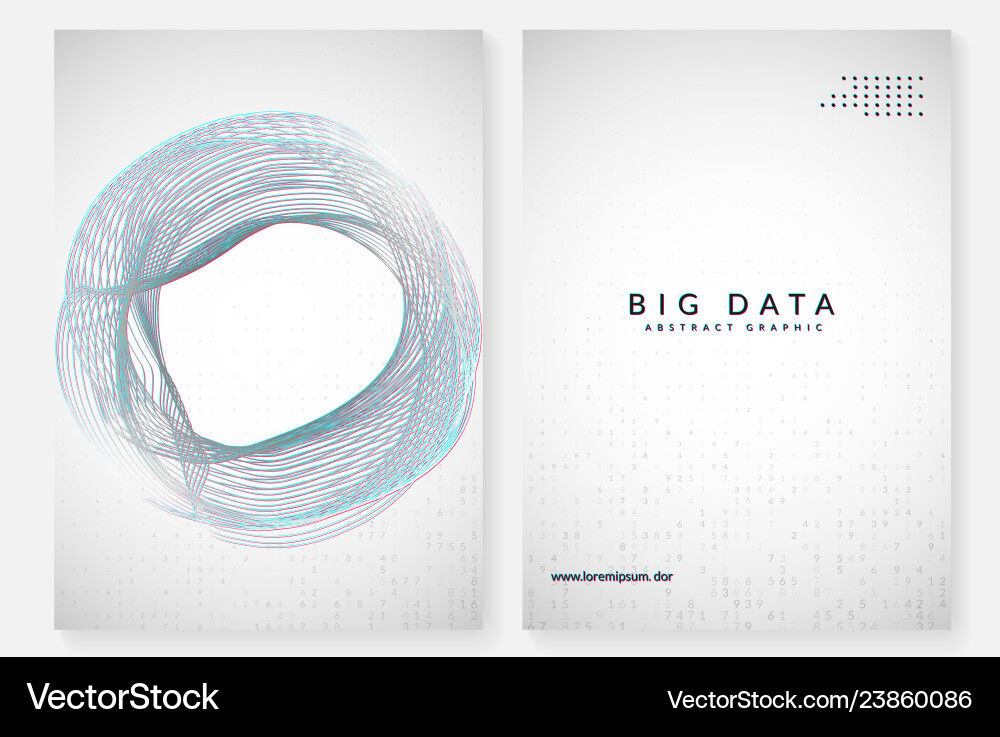 Big data background technology for visualization Big data background technology for visualization vector image