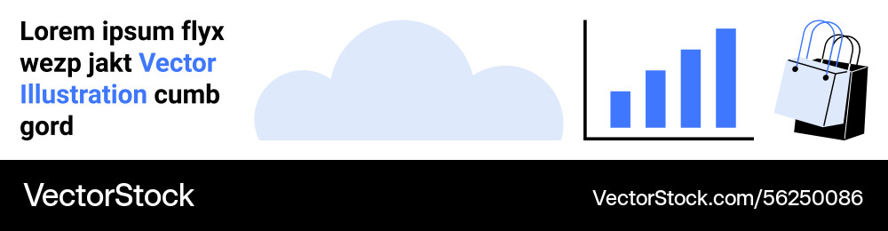 Cloud storage data analytics and e-commerce Cloud storage data analytics and e-commerce vector image