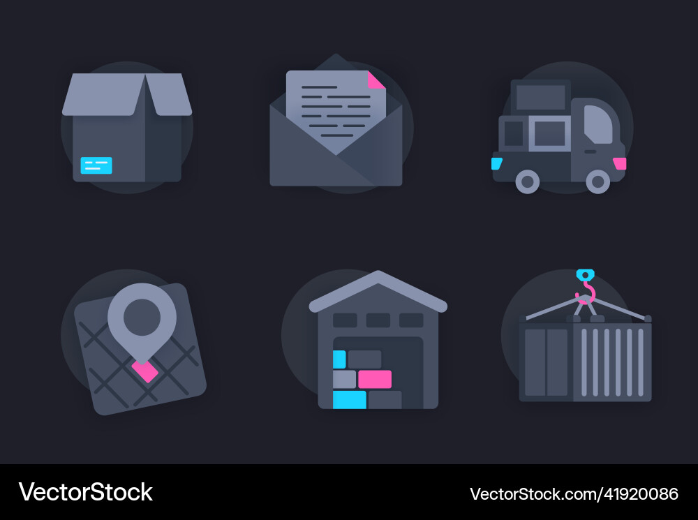 Delivery service web concept of 3d paper icons set Delivery service web concept of 3d paper icons set vector image