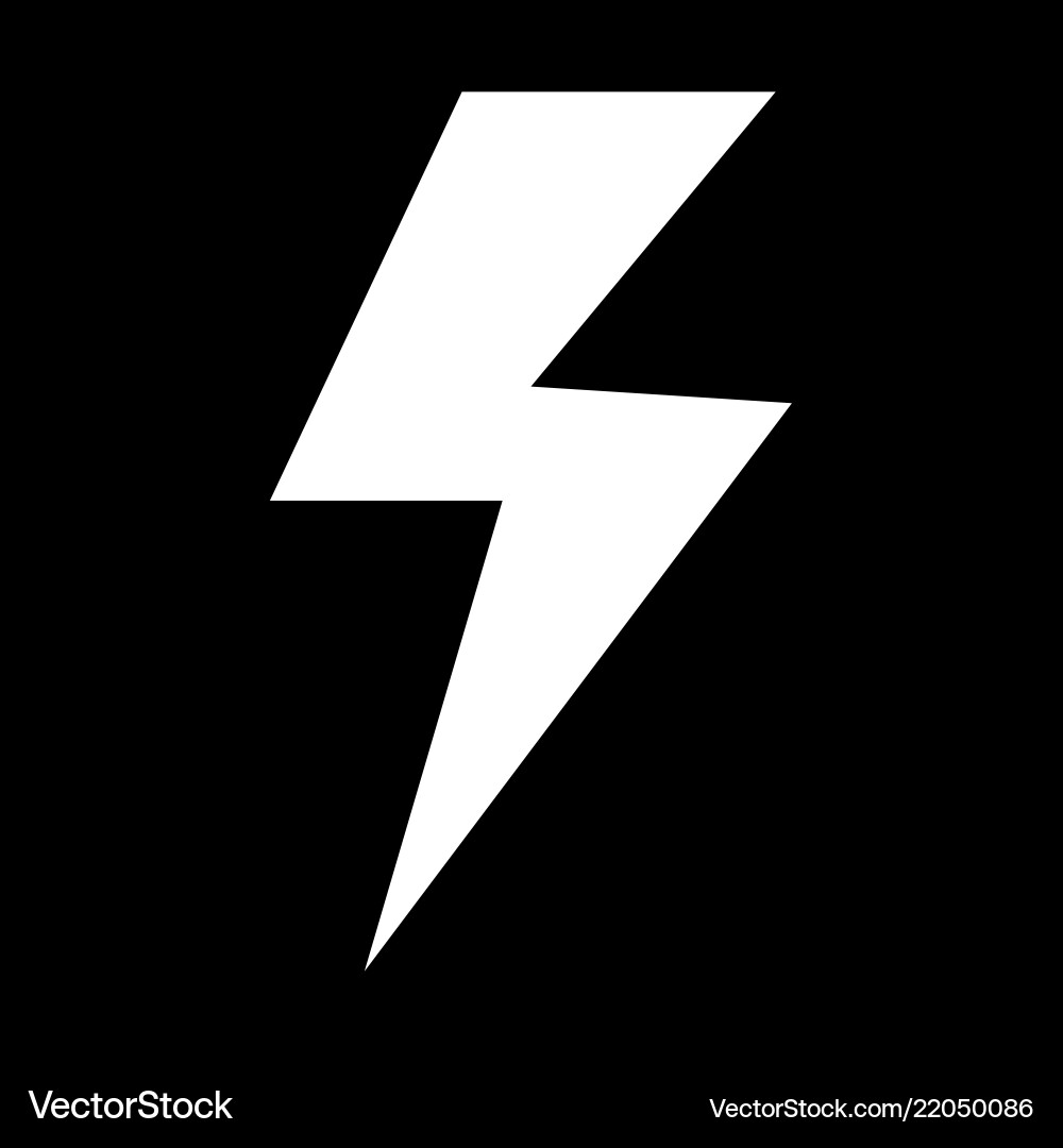 Lightning icon design vector image