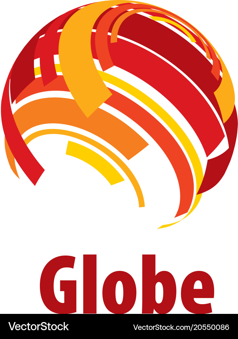 Logo globe Royalty Free Vector Image - VectorStock