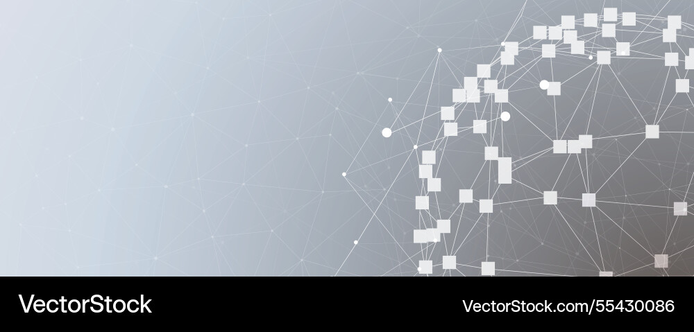 Neural network and artificial intelligence Neural network and artificial intelligence vector image