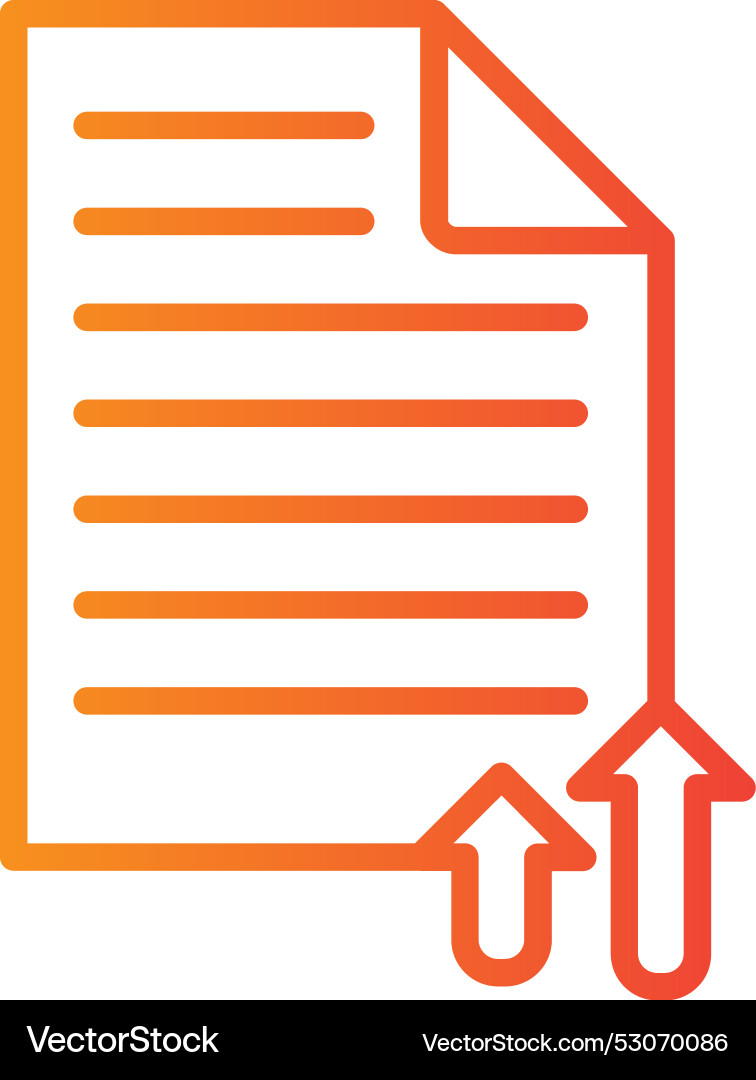 Resume line gradient design Vector Image