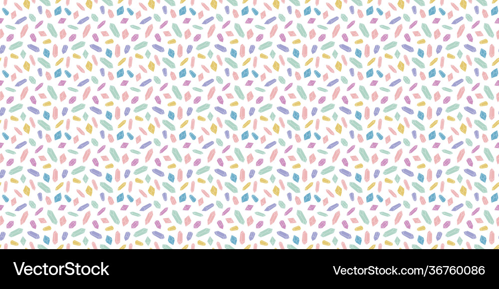 Seamless crystal repeat pattern background Vector Image