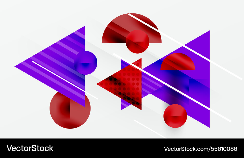 Sleek abstract background - layered triangles Vector Image
