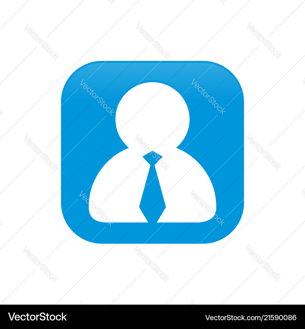 User office employee businessman abstract icon User office employee businessman abstract icon vector image