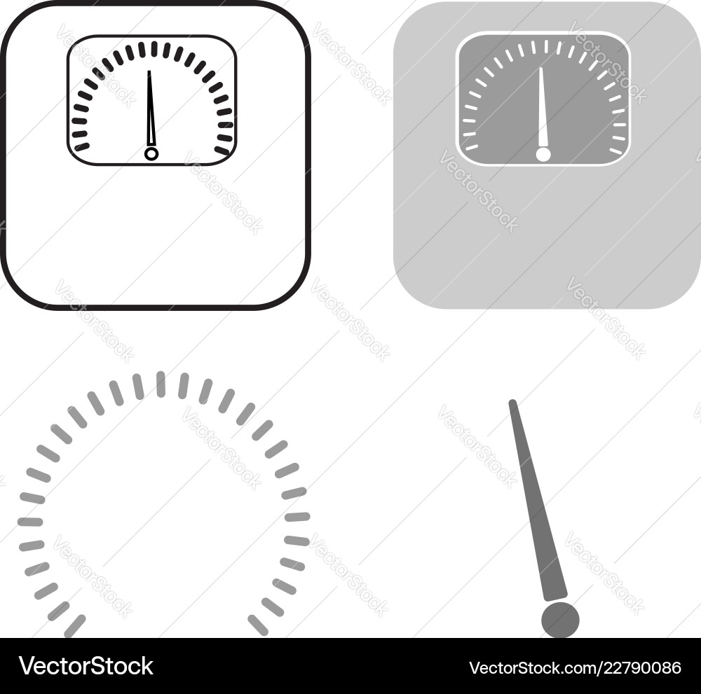 Weights icon a set of several elements arrows vector image