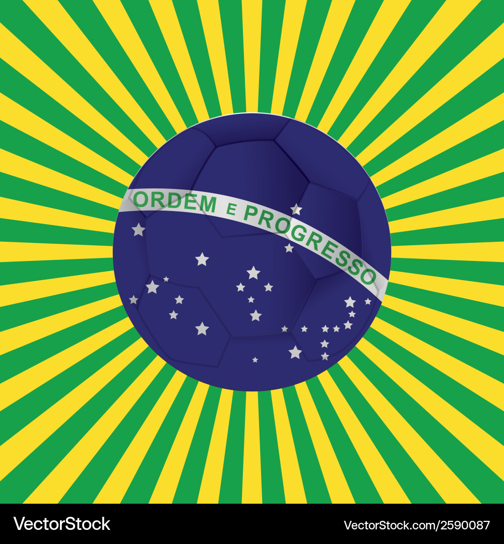 Abstract background with a brazil allusive objects Vector Image