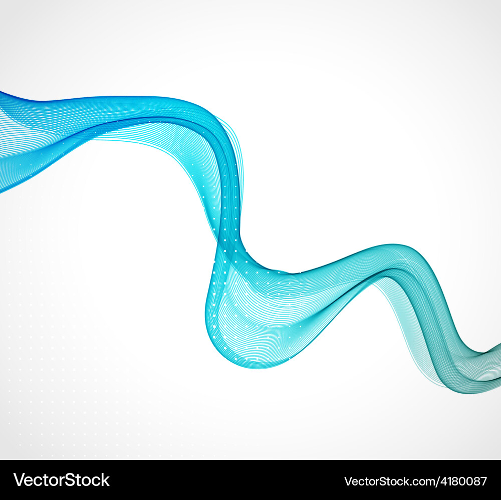 Abstract transparent wave background Vector Image