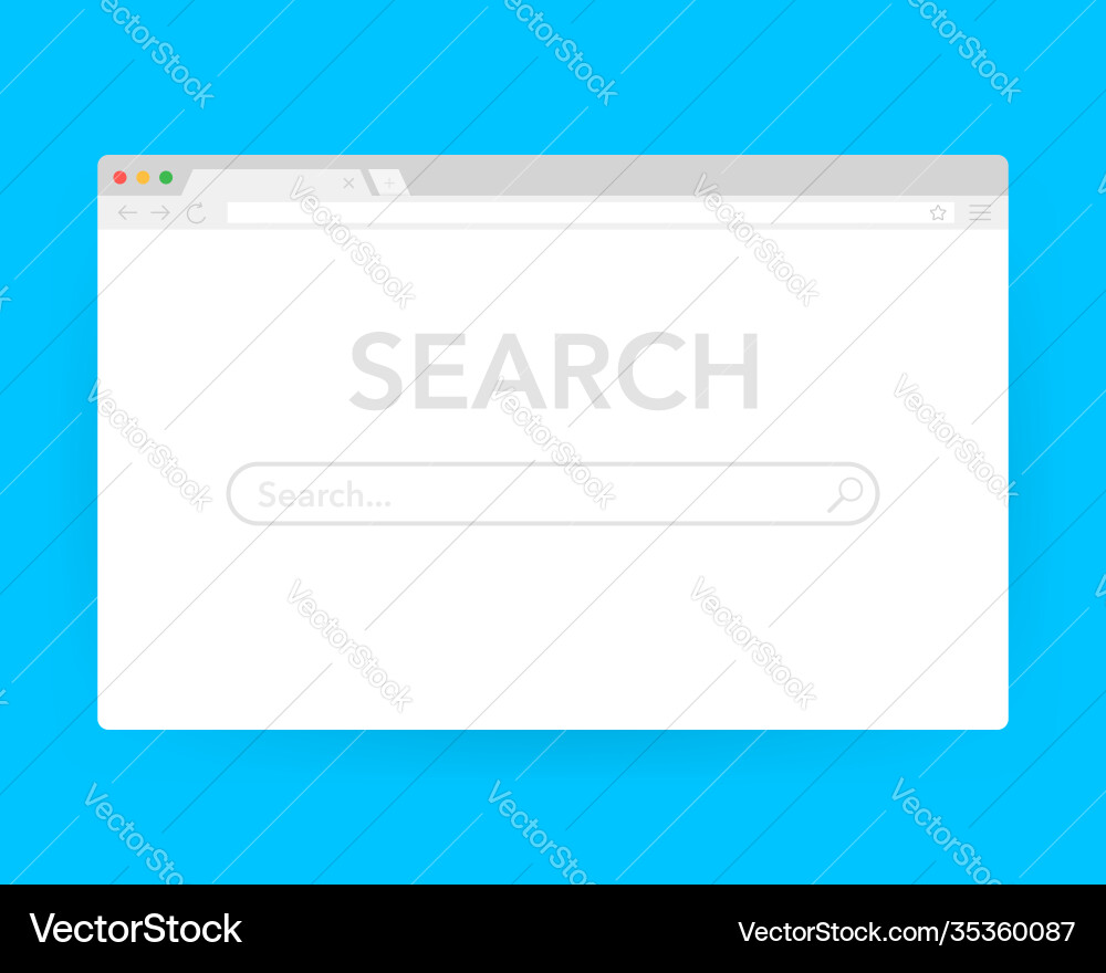 Browser window or web Browser window or web vector image