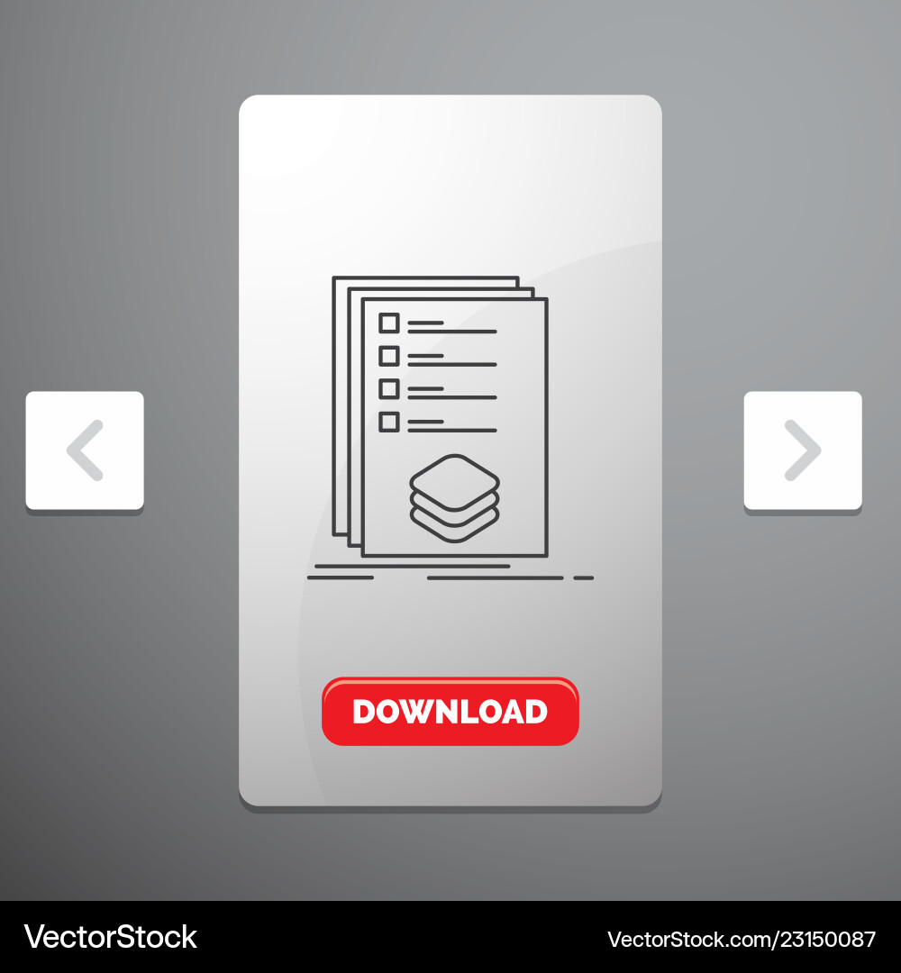 Categories check list listing mark line icon Categories check list listing mark line icon vector image