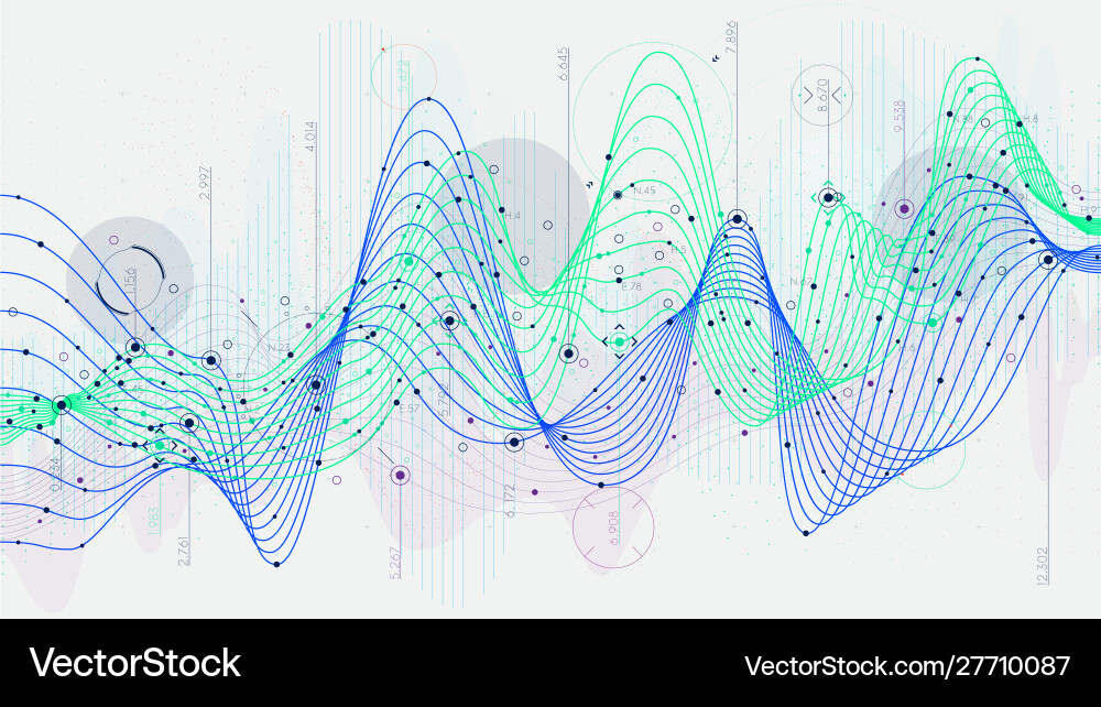 Data Analytics & Performance Visualization vector image