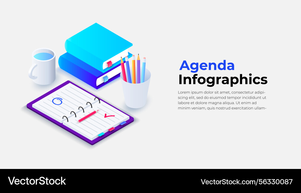 Overhead view of a workspace featuring Overhead view of a workspace featuring vector image