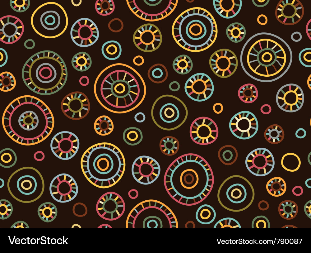 Retro Circle Pattern vector image