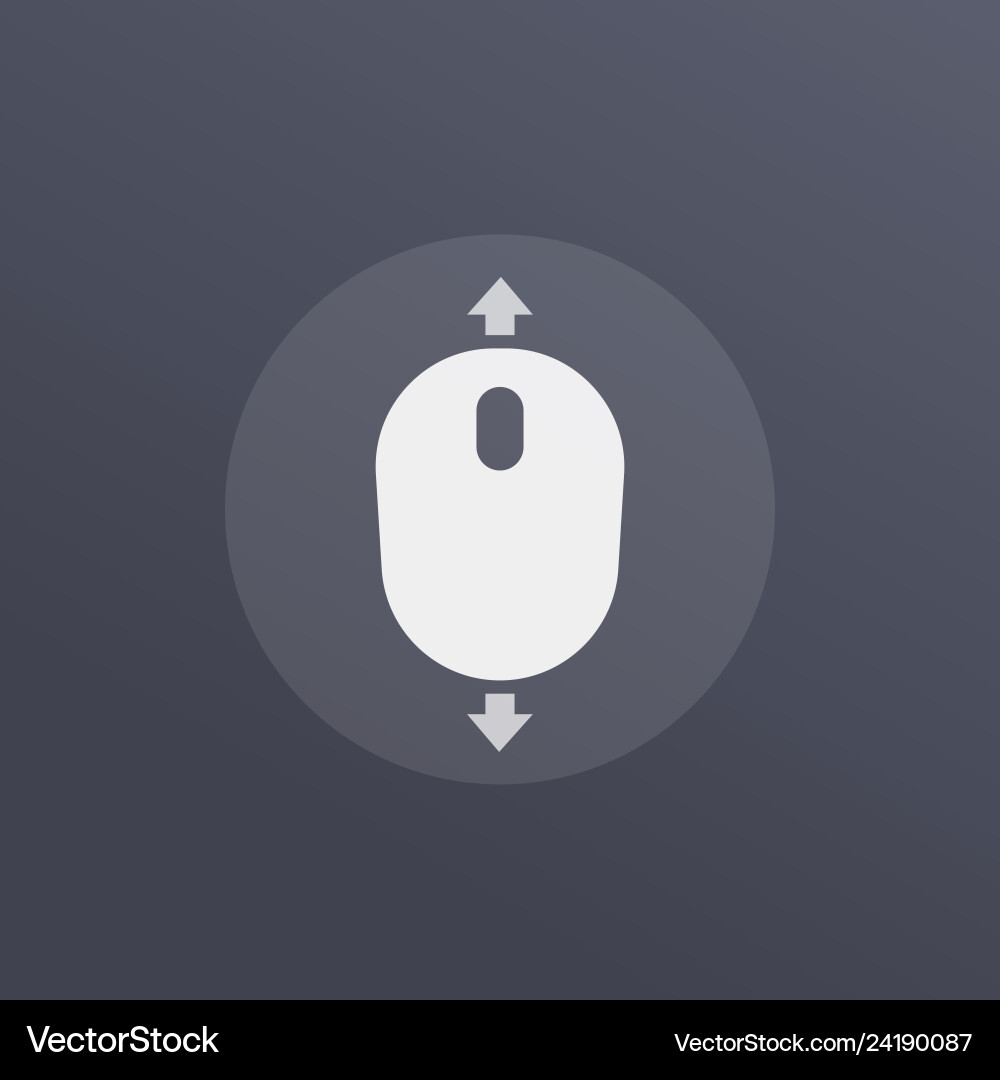 Scroll Up and Down Mouse Icon vector image