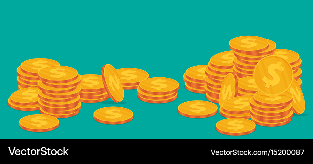 Stack of Coins Icon Vector Image