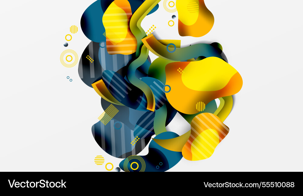 Abstract liquid shapes and lines background Abstract liquid shapes and lines background Vector Image