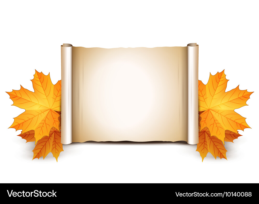 Autumn background with place for text vector image