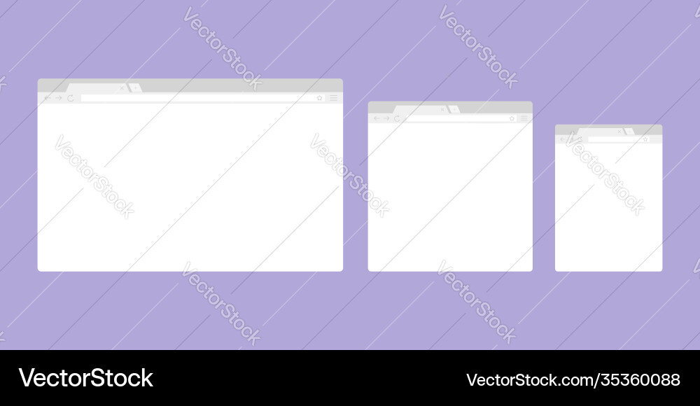 Browser window or web Browser window or web vector image