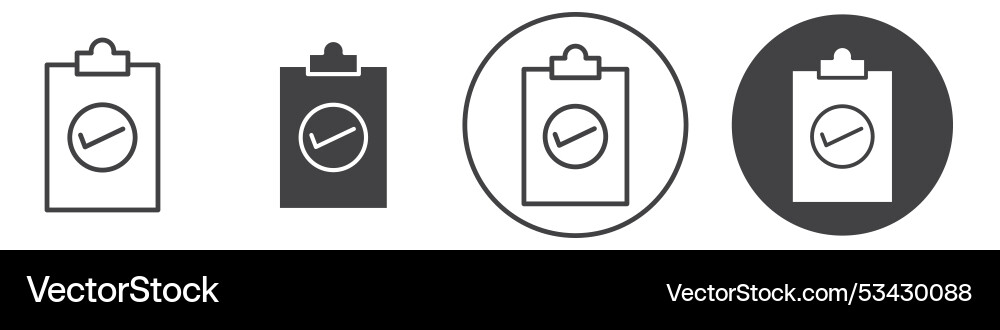 Check list icon thin line vector image
