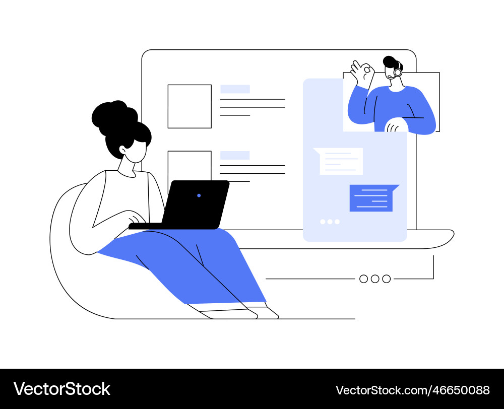 Custom service abstract concept vector image