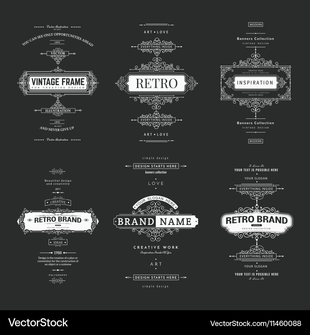 Design elements Vector Image