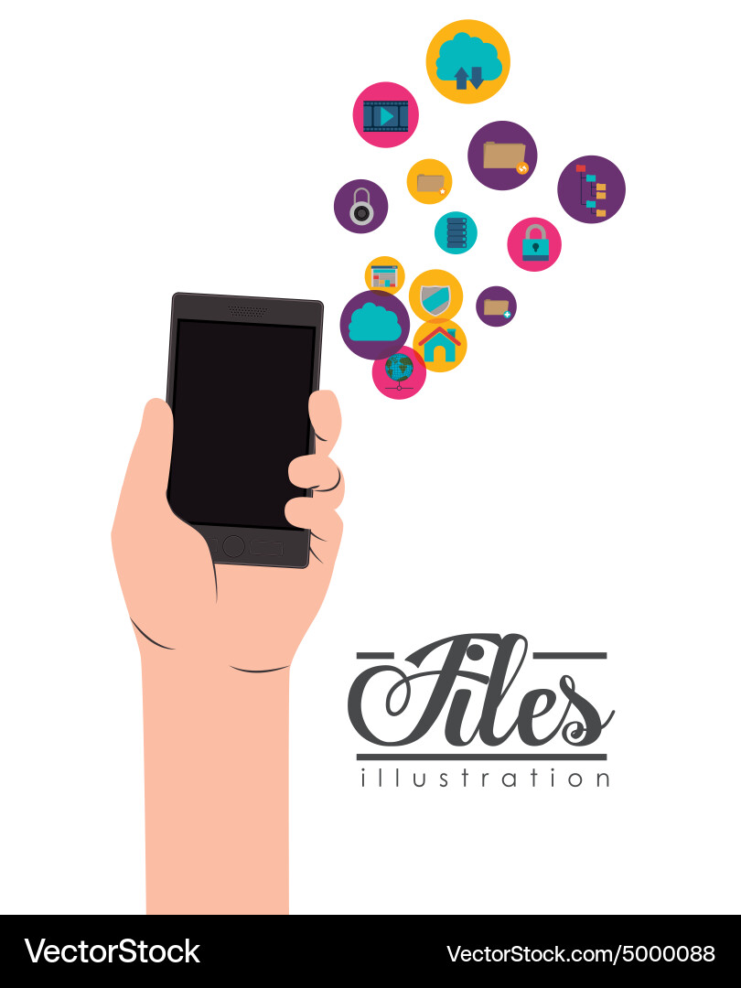 Files design Vector Image