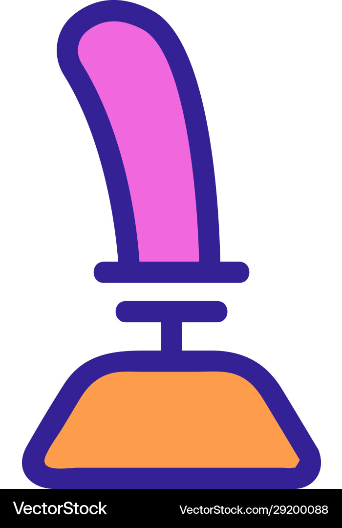 Game joystick icon isolated contour symbol Game joystick icon isolated contour symbol vector image