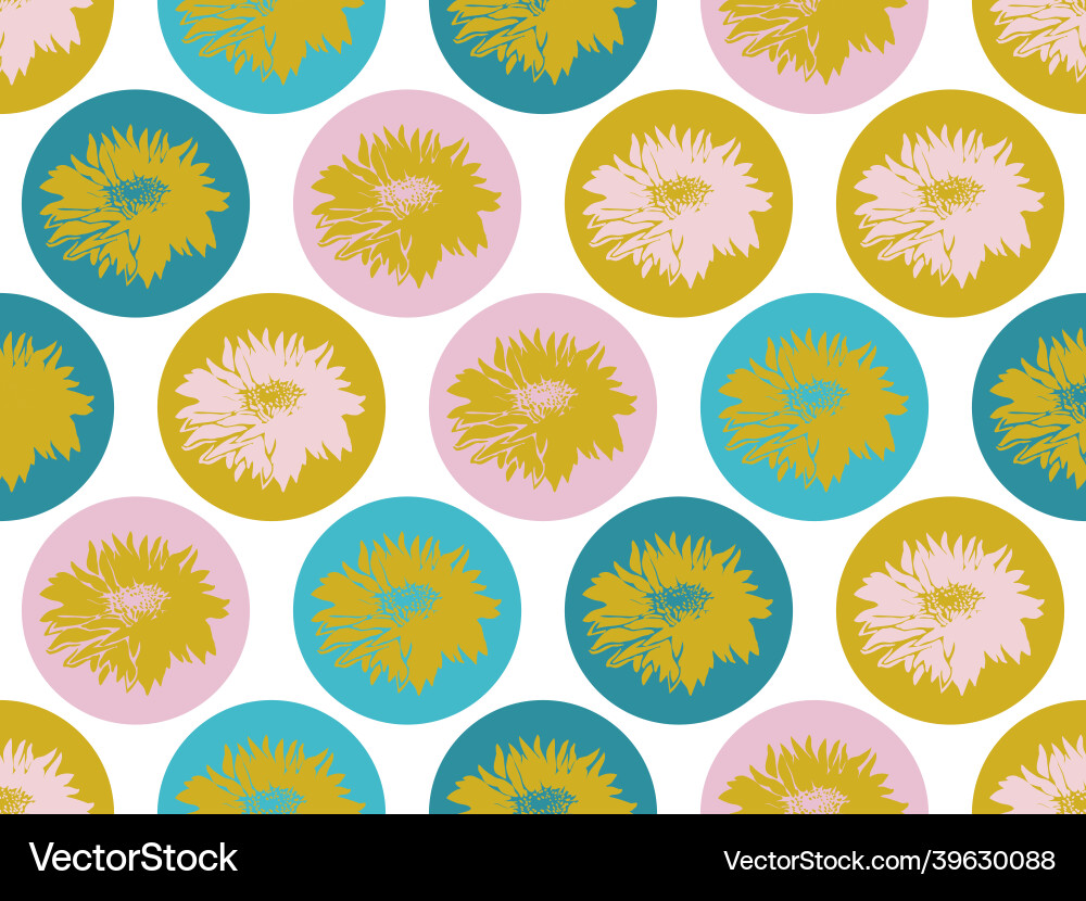 Geometric seamless pattern with repeated vector image