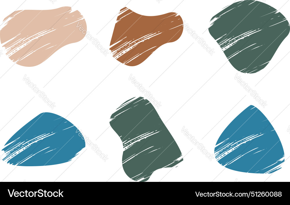 Grunge blobs fluid shapes pictogram symbol visual Vector Image