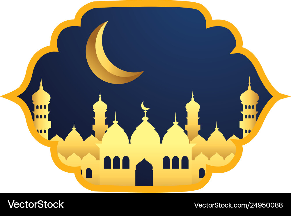 Islamic building icon Royalty Free Vector Image