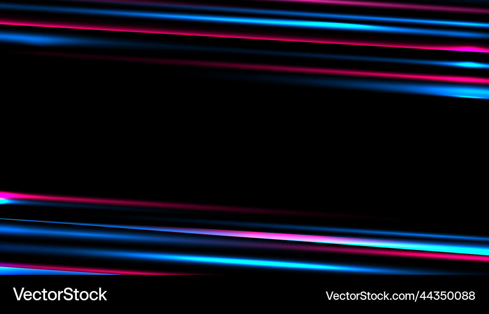 Neon Speed Blur - Blau & Rot Vektorbild