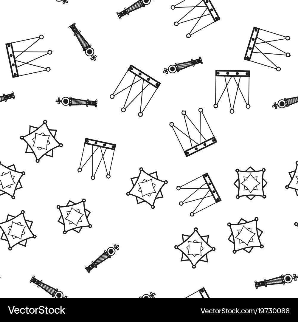 Seamless pattern with geometric shapes vector image