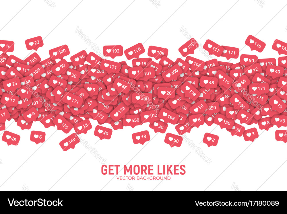 3d like counter icons abstract background vector image