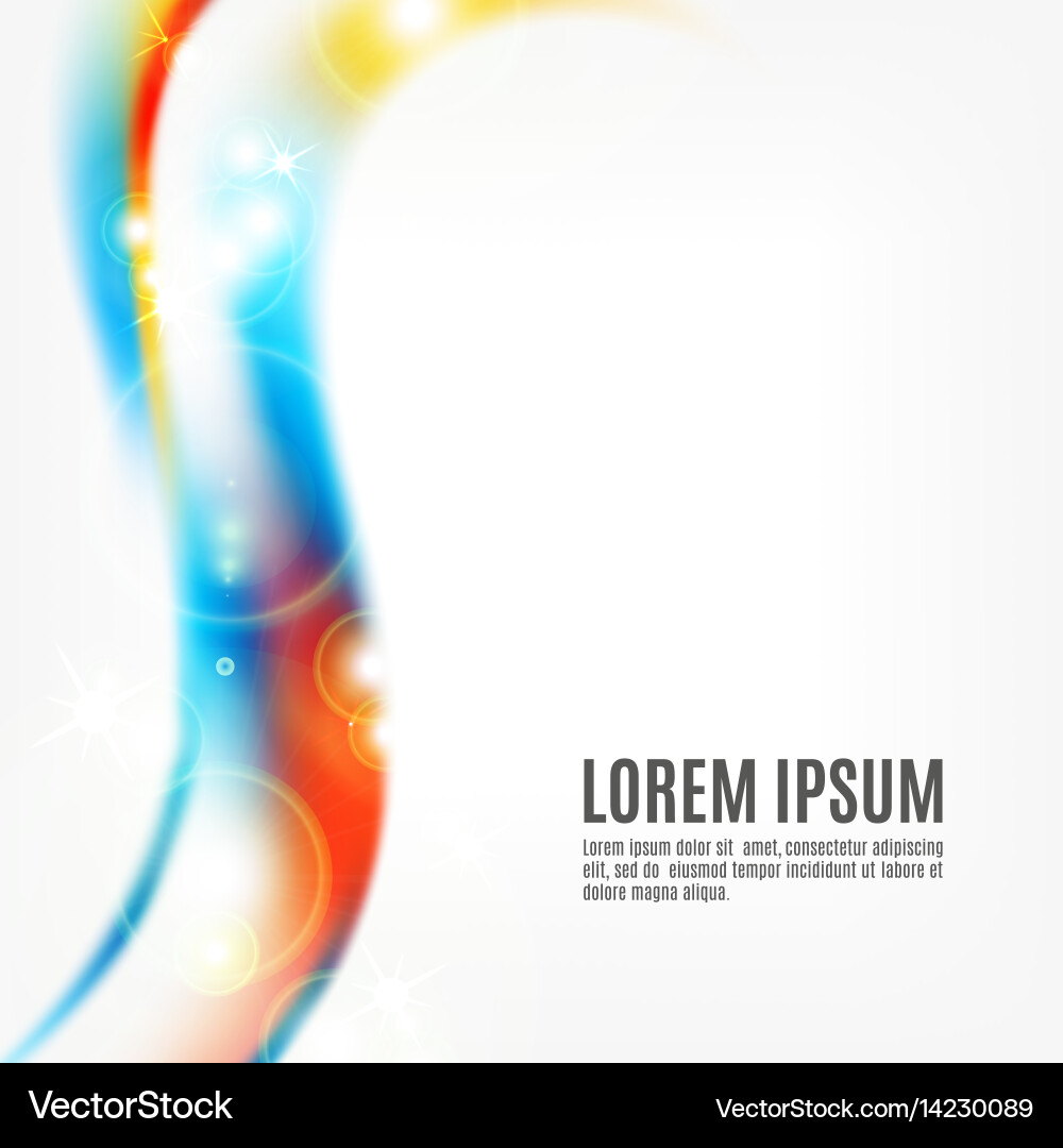 Abstract background with colorful waves vector image