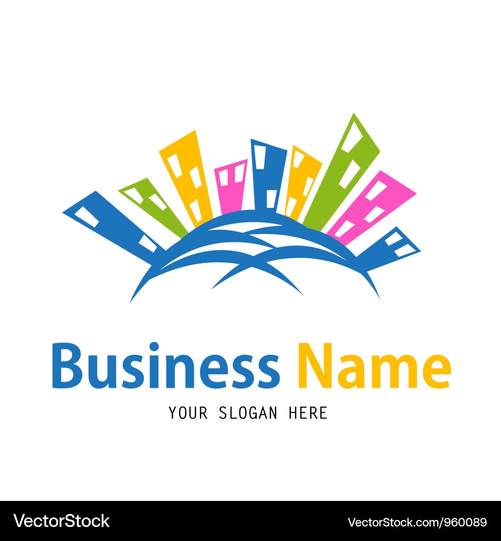 Building Icon Set Vector Image