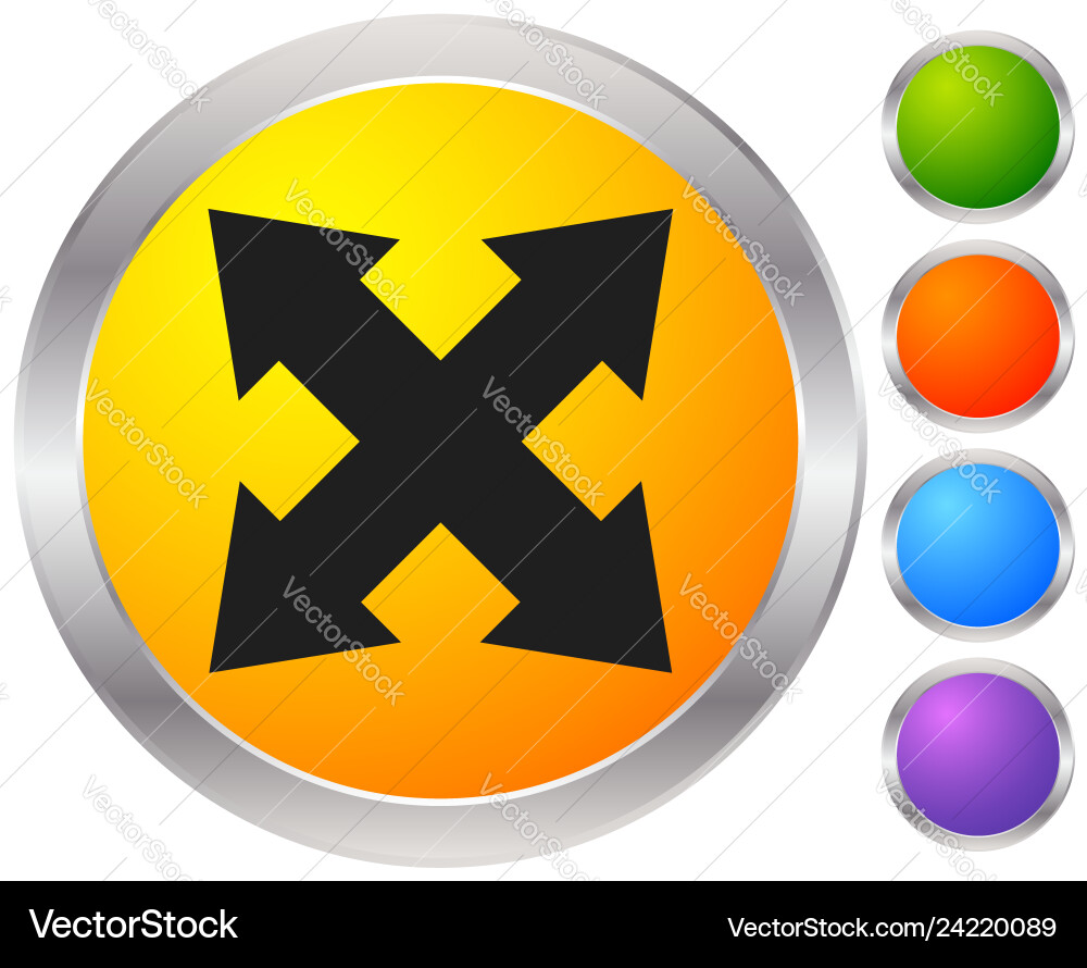 Expand & Resize Arrow Icon Vector Image