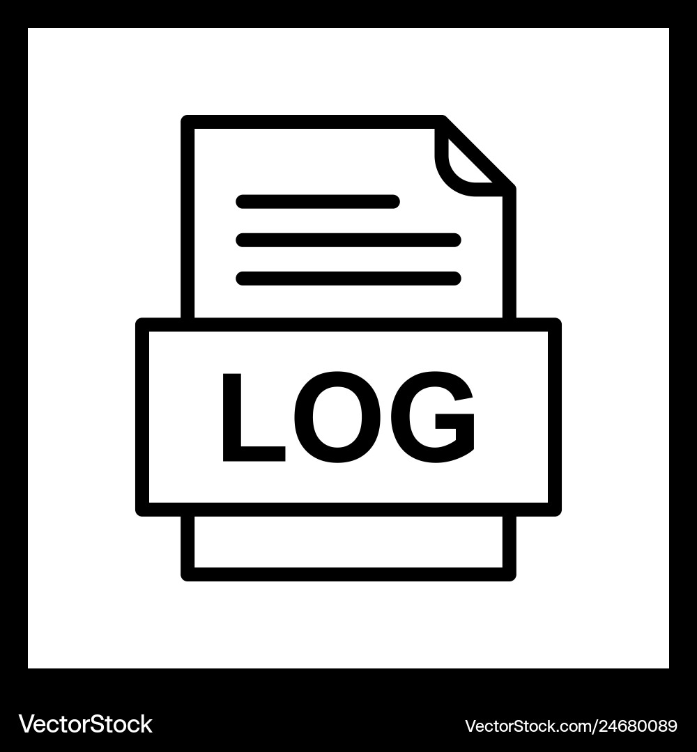 Log file document icon Vector Image