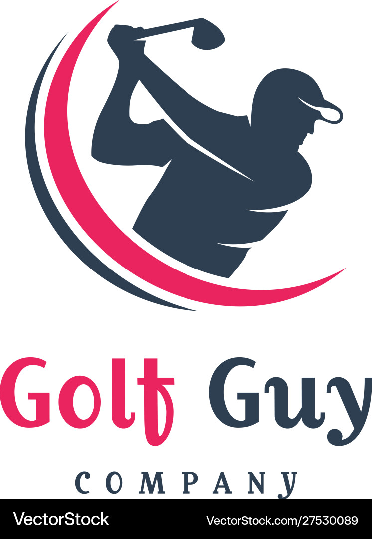 Men's Golf Logo - Sport & Recreation Vector Image