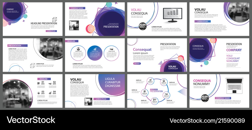 Presentation and slide layout background design Presentation and slide layout background design vector image
