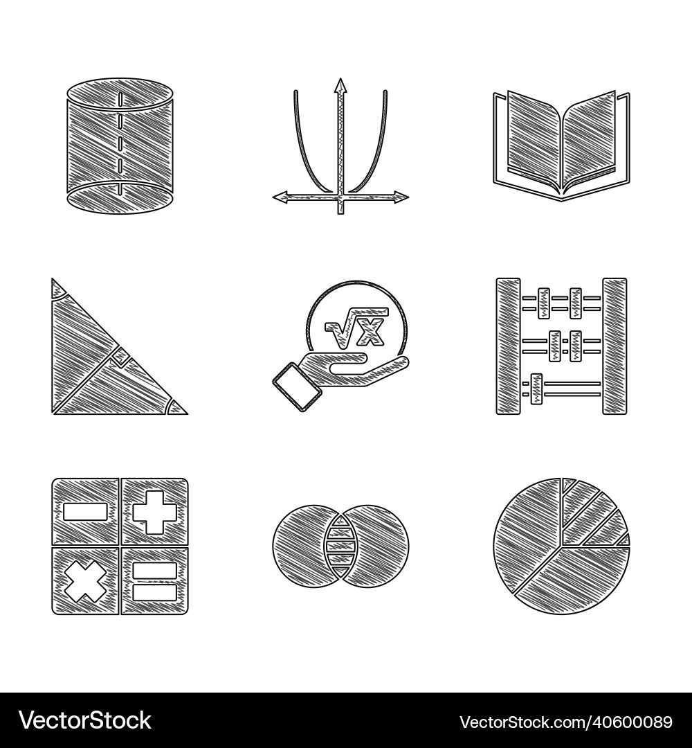 Set square root of x glyph mathematics sets Set square root of x glyph mathematics sets vector image