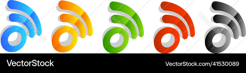 Wireless cordless signal internet wifi shape icon Wireless cordless signal internet wifi shape icon vector image