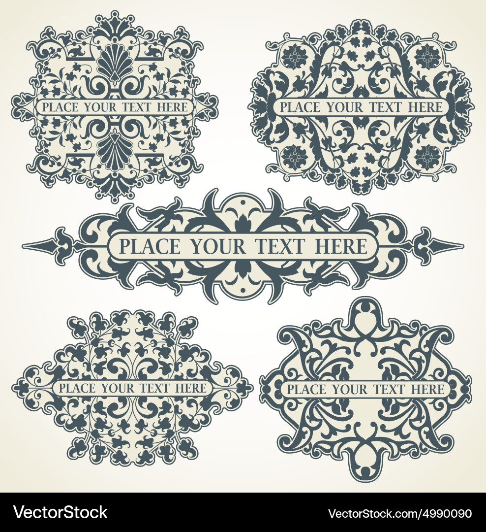 A set of elements for design Vector Image