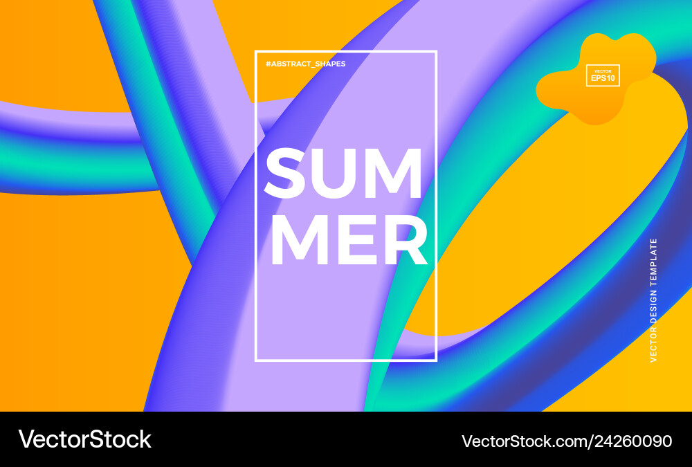 Abstract design template with 3d flow shapes Abstract design template with 3d flow shapes Vector Image