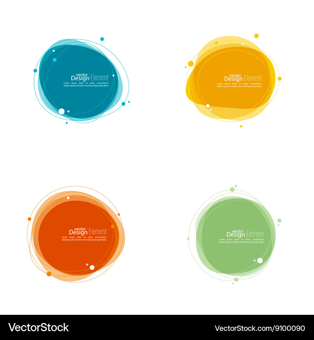 Abstract Particle Banner vector image
